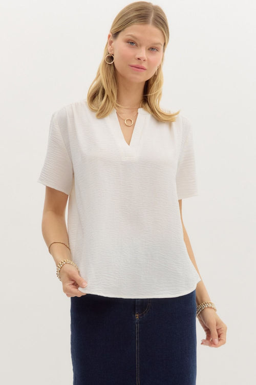 Sutton Blouse White - Sugar Co.