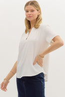 Sutton Blouse White - Sugar Co.