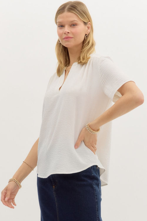 Sutton Blouse White - Sugar Co.