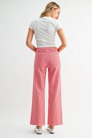 Sweetheart Gingham Jeans - Sugar Co.