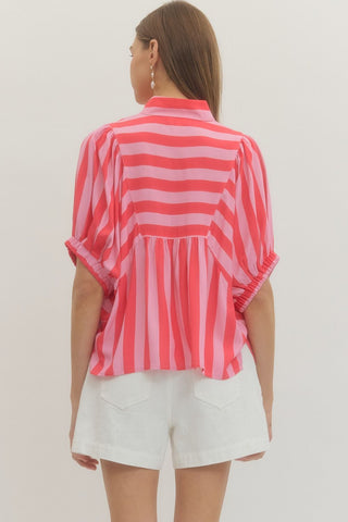 Sweetheart Stripe Top - Sugar Co.