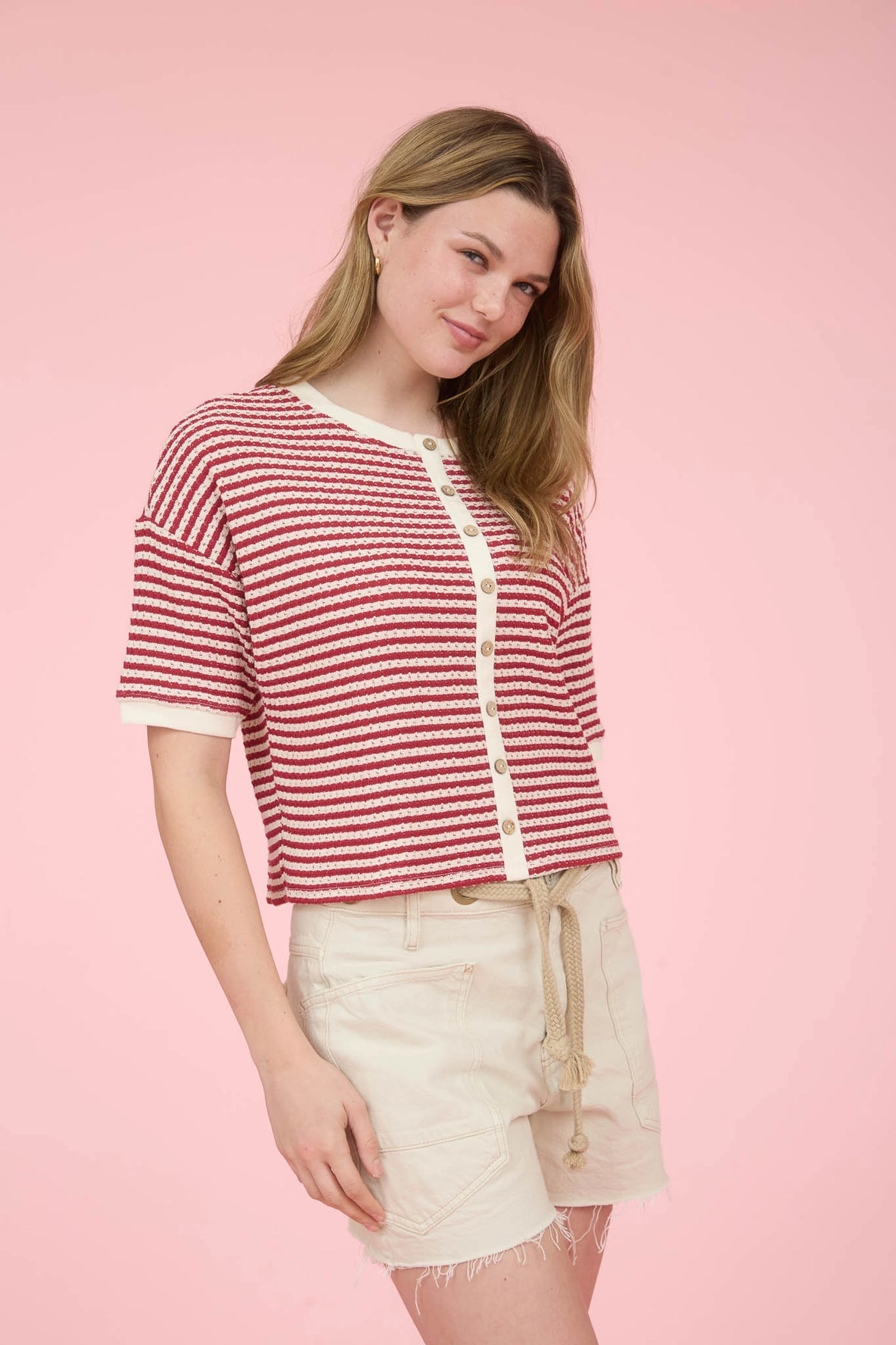 Sweetheart Stripe Top