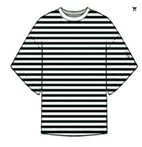 Tackle Stripe Tee Black