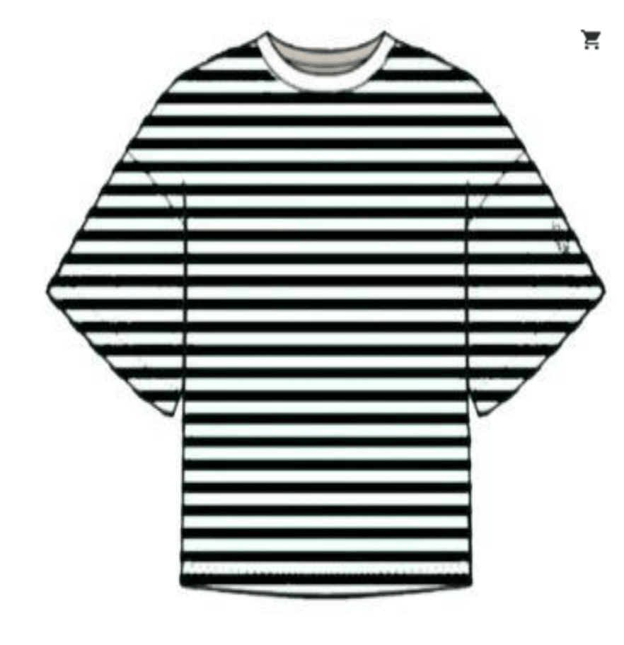 Tackle Stripe Tee Black