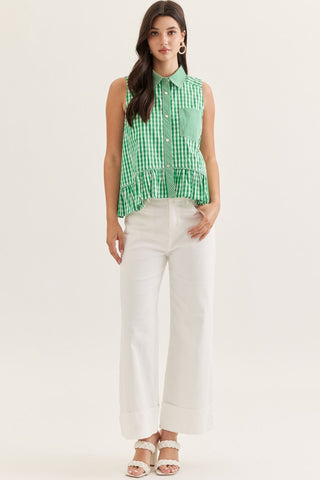 Take a Stroll Gingham Top - Sugar Co.