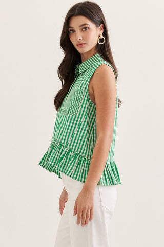 Take a Stroll Gingham Top - Sugar Co.