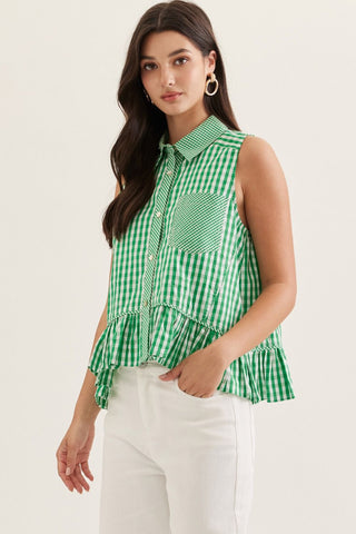 Take a Stroll Gingham Top - Sugar Co.
