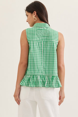 Take a Stroll Gingham Top - Sugar Co.