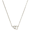 Tatum Silver Neutral Mix Short Pendant Necklace - Sugar Co.