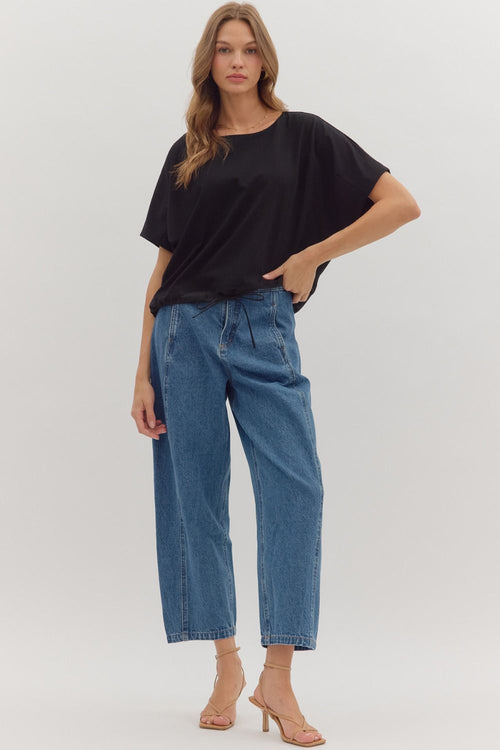 The Cinch & Go Top Black - Sugar Co.