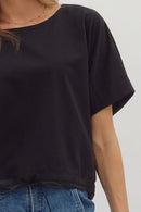 The Cinch & Go Top Black - Sugar Co.