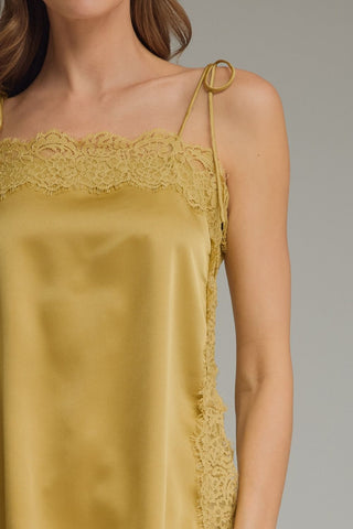 The Keepsake Lace Cami Dijon - Sugar Co.