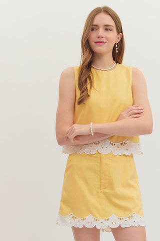 The Lemon Drop Scallop Tank - Sugar Co.