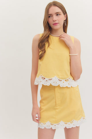 The Lemon Drop Scallop Tank - Sugar Co.