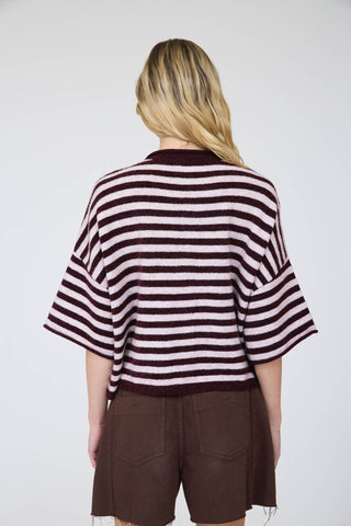 The Off Duty Cardigan Burgundy - Sugar Co.