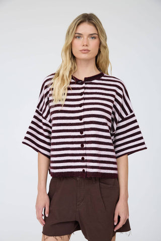The Off Duty Cardigan Burgundy - Sugar Co.