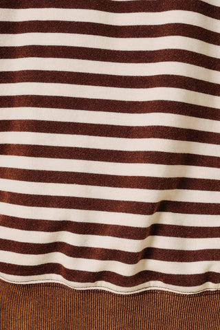 The Sutton Striped Terry Sweatshirt - Sugar Co.
