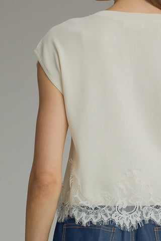 The Sweet Grace Lace Sweater - Sugar Co.