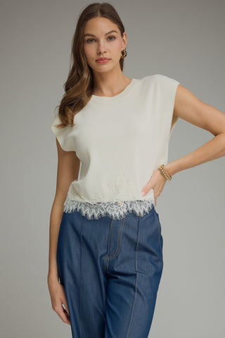 The Sweet Grace Lace Sweater - Sugar Co.