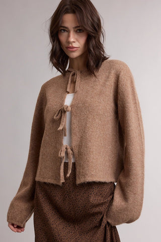 Tie Me Close Sweater Cardigan - Sugar Co.
