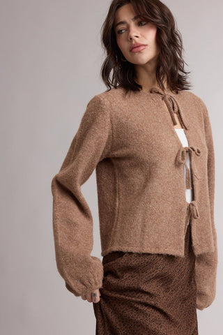Tie Me Close Sweater Cardigan - Sugar Co.