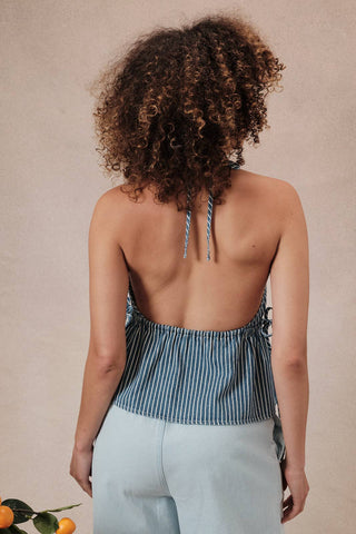 To the Beach Tie Side Halter - Sugar Co.