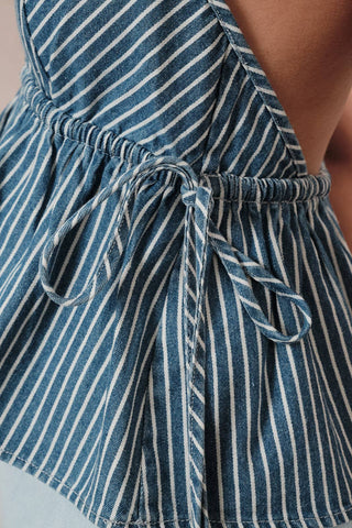To the Beach Tie Side Halter - Sugar Co.