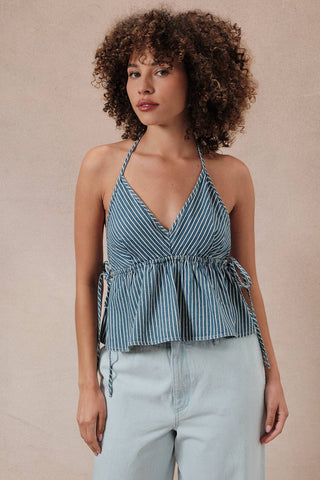 To the Beach Tie Side Halter - Sugar Co.