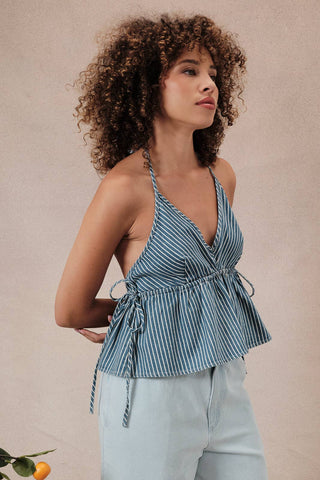 To the Beach Tie Side Halter - Sugar Co.