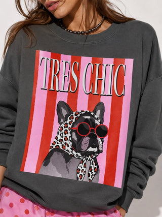 Très Chic Frenchie Sweatshirt - Sugar Co.
