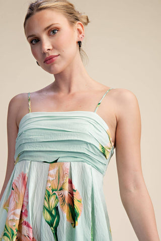 Tropical Wide - Leg Floral Jumpsuit - Sugar Co.