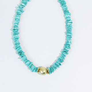 Turquoise Coast Beaded Necklace - Sugar Co.
