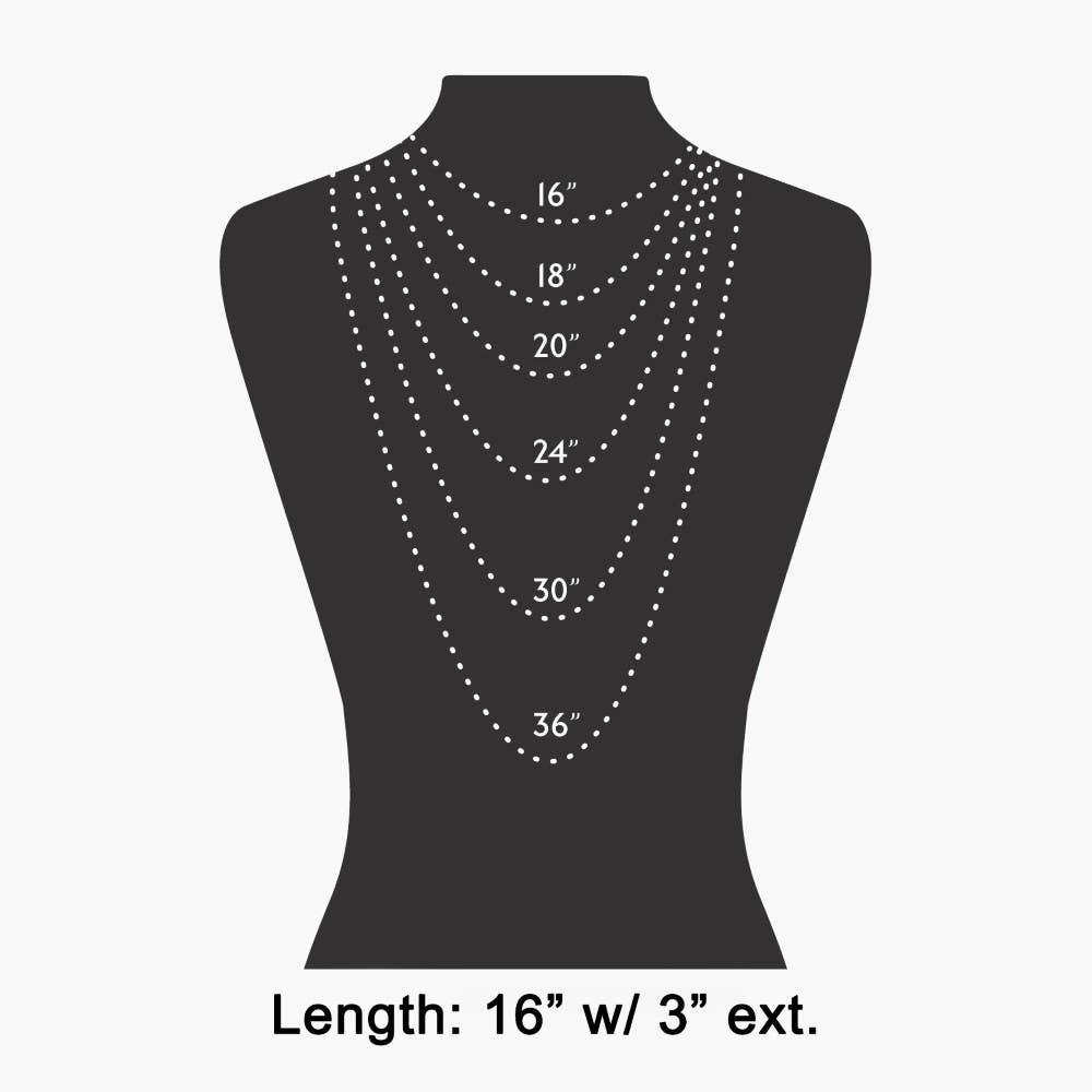 Unique Resin Necklace Blue - Sugar Co.