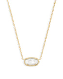 Elisa Pendant Necklace in Gold Ivory Mother of Pearl