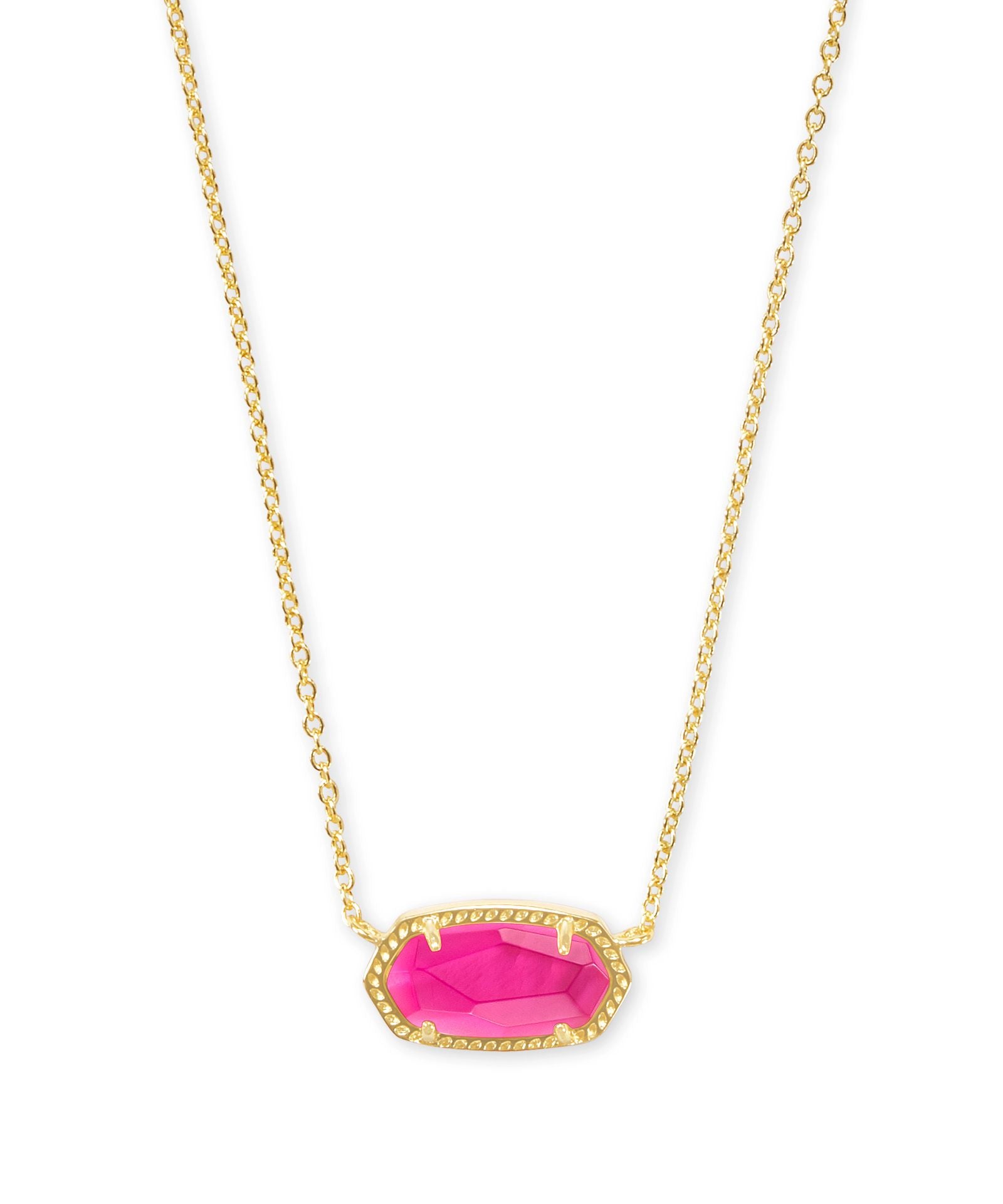 Elisa Pendant Necklace in Gold Azalea Illusion