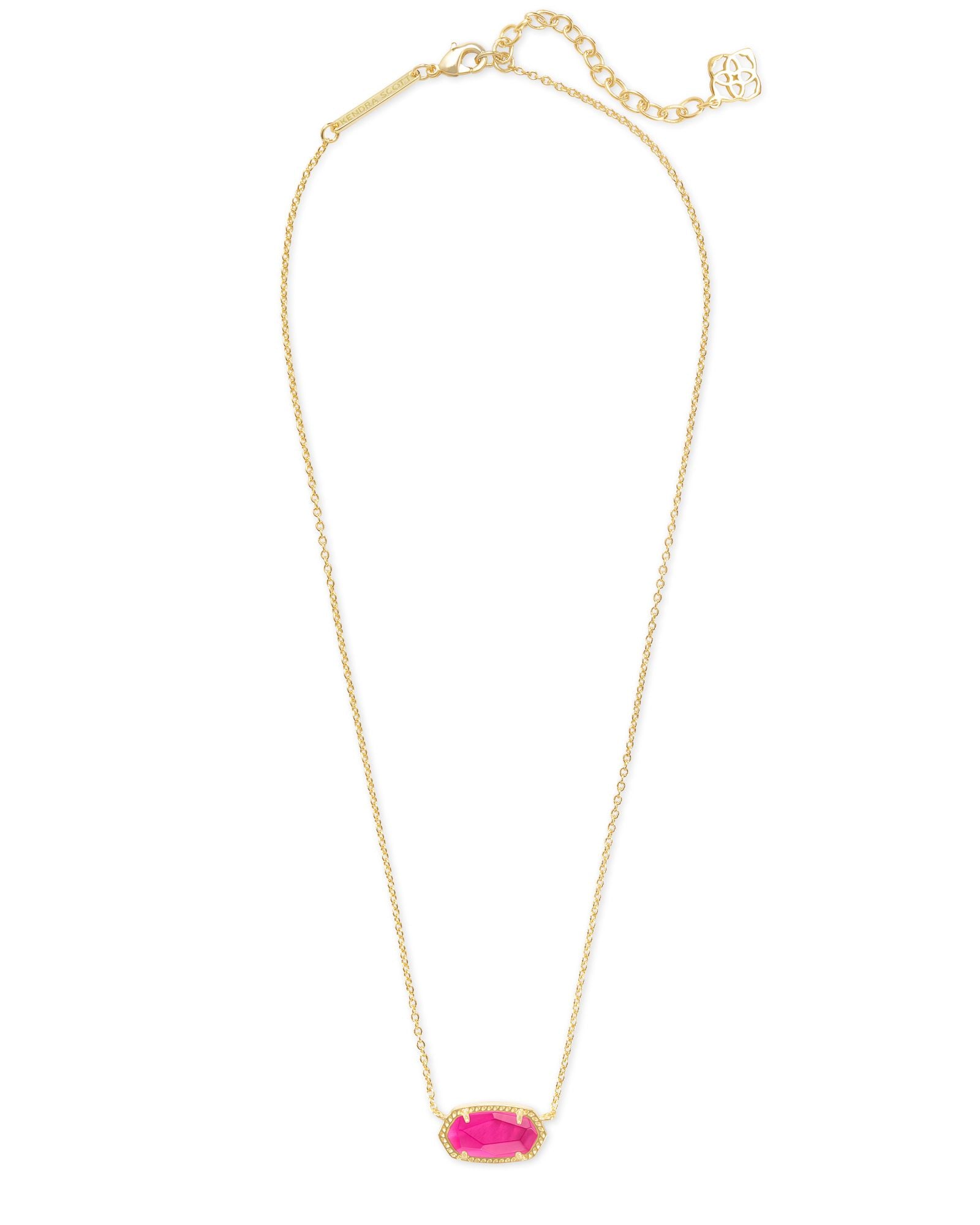 Elisa Pendant Necklace in Gold Azalea Illusion