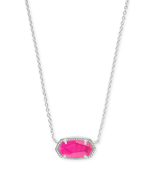 Elisa Pendant Necklace in Silver Azalea Illusion