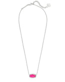 Elisa Pendant Necklace in Silver Azalea Illusion