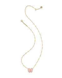 Haley Gold Bow Short Pendant Necklace