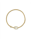Grayson Gold Stretch Bracelet Ivory Mother of Pearl
