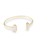 Elton Cuff Bracelet in Gold Iridescent Drusy