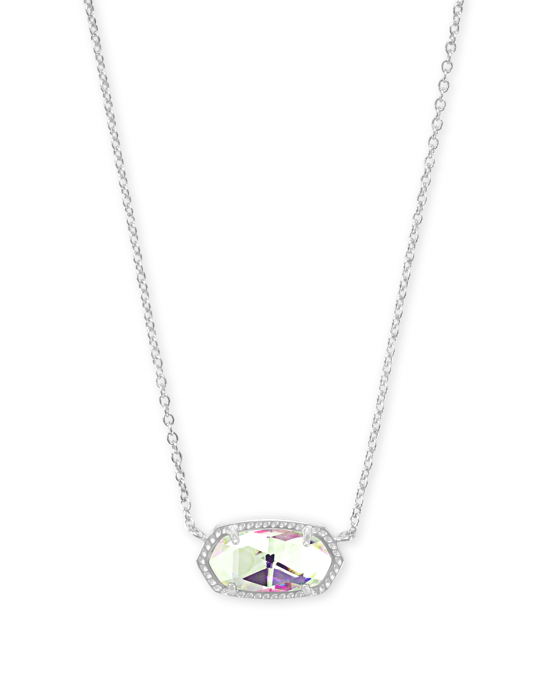 Elisa Dichroic Glass Rhodium