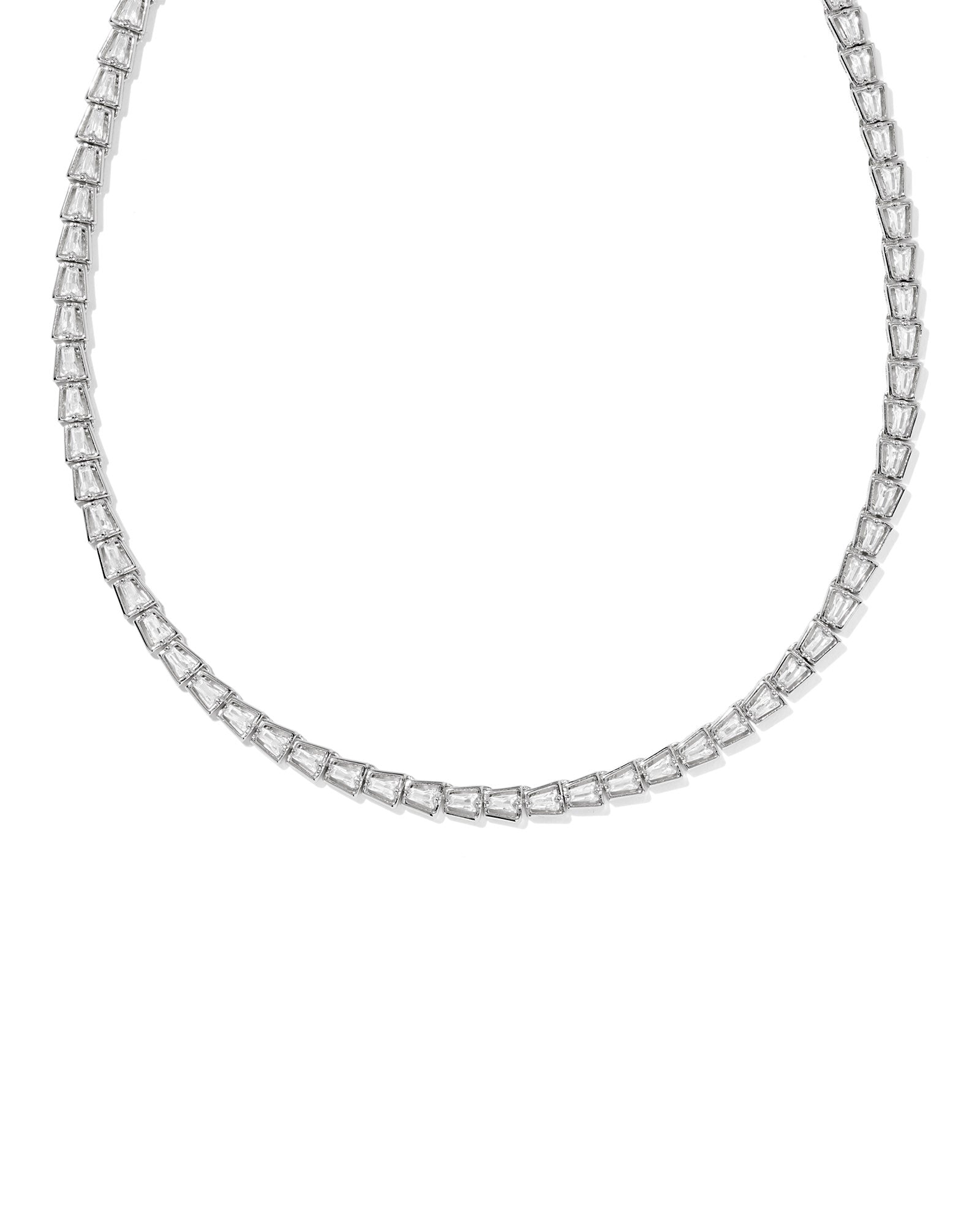 Bella Tennis Necklace Silver
