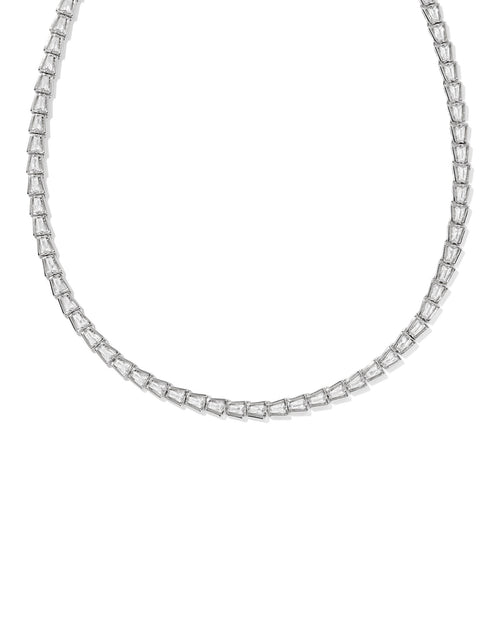 Bella Tennis Necklace Silver