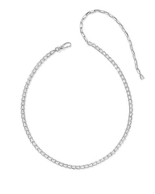 Bella Tennis Necklace Silver