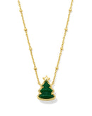 Holiday Tree Short Pendant Necklace