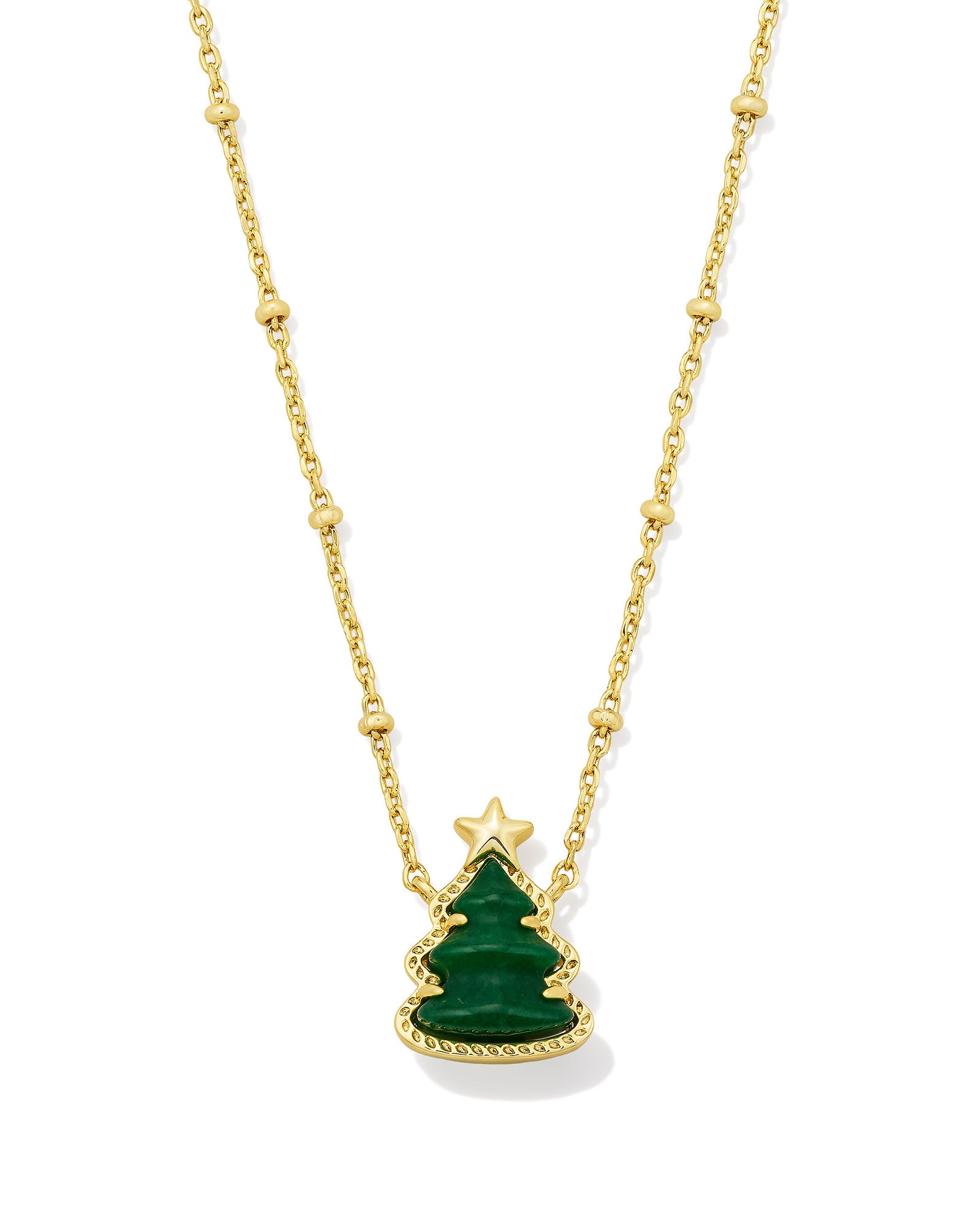 Holiday Tree Short Pendant Necklace
