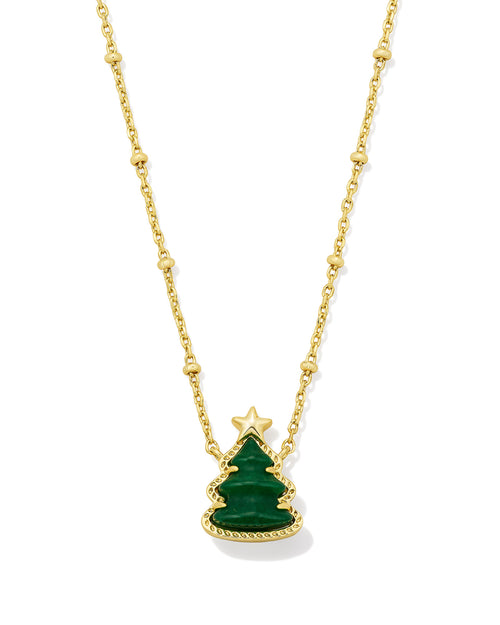 Holiday Tree Short Pendant Necklace