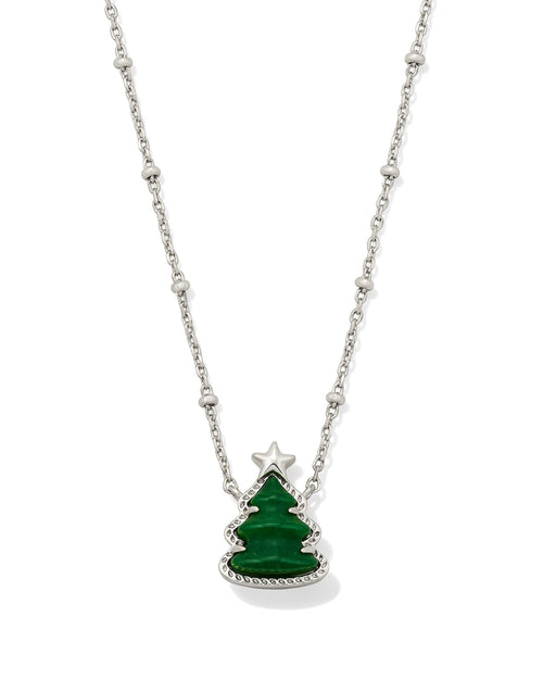 Holiday Tree Short Pendant Necklace
