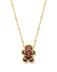 Gingerbread Short Pendant Necklace